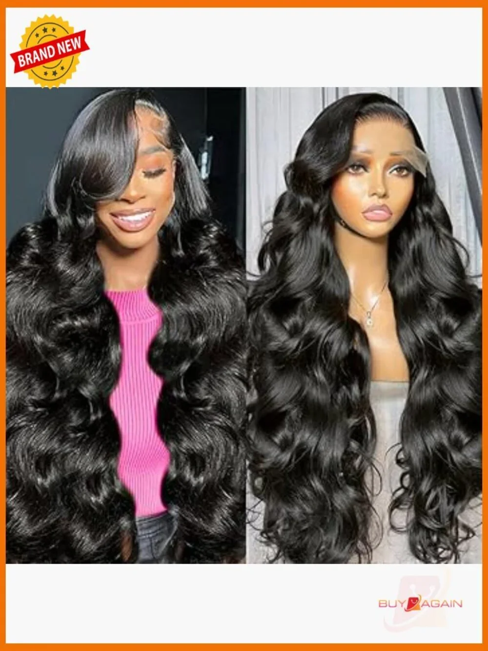 13x6 Lace Front Wig Human Hair 220 Density Body Wave HD Lace Pre Plucked